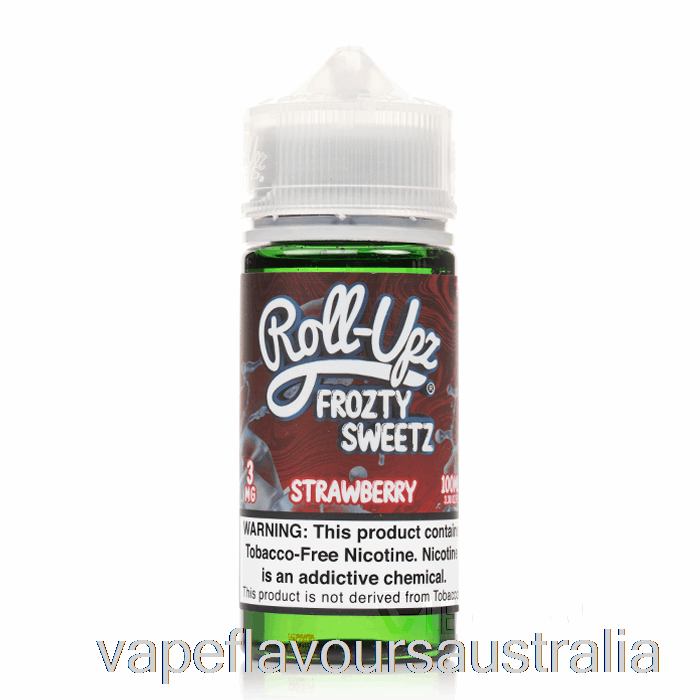 Vape Australia Strawberry ICE - Juice Roll-Upz - 100mL 0mg